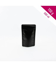 Stand Up Pouches black mat 150g + zip + valve (500 pcs)
