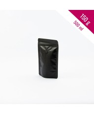 Stand Up Pouches black mat 150g + zip + valve (500 pcs)