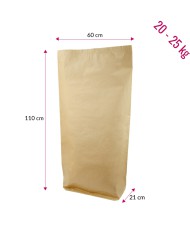 Bag Large for stapling kraft 20 - 25 kg (50 pcs)