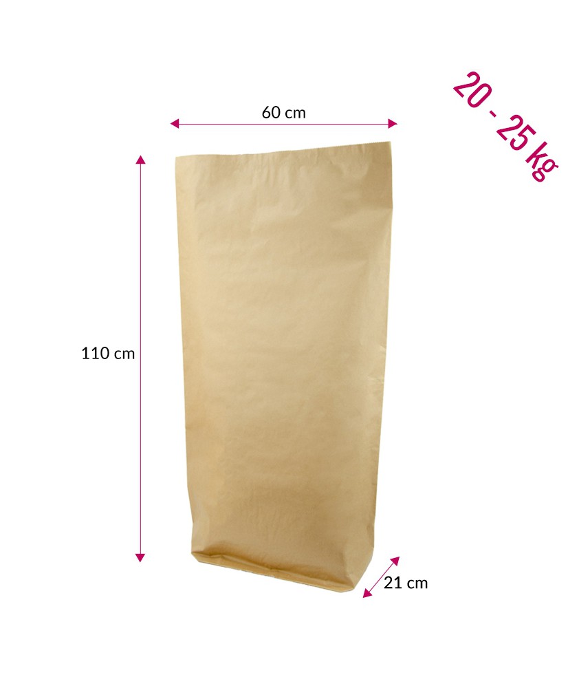 Große Tasche zum Heften, 20-25kg, Kraftpapier(50 St.)