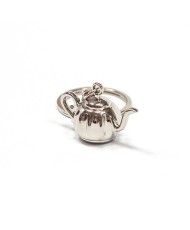 Tea Pot Key Chain, silver (10 pcs)