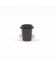Coffee To Go Key Chain, black matt (10 pcs)