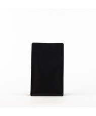 Flach Boden Beutel,250g, Schwarzes Kraftpapier 250 St. mit Zipper und Ventil