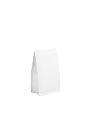 Flat Bottom 250 g white mat + zip (250 pcs)