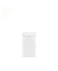 Weiß Flach Boden Beutel 150g Papier, mit Zipper +Ventil (250 St.)