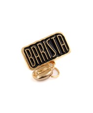 Pin BARISTA + golden coffee bean (10 pcs)