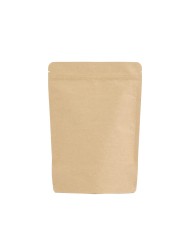 Standbodenbeutel, Kraftpapier 250g, 500 St. mit Zipper